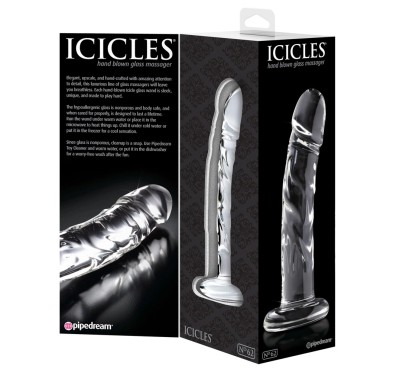 Icicles - Realistyczne Zakrzywione Szklane Dildo